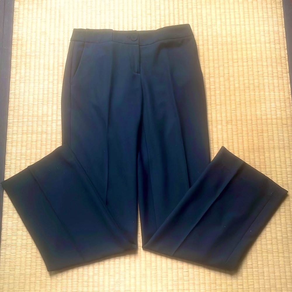 NWOT Ann Taylor Classic Straight Leg Wool Black Pants